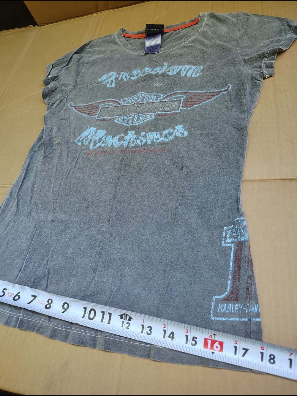 Harley-Davidson Women’s Freedom Machines Gray Graphic Tee - Picture 2 of 8